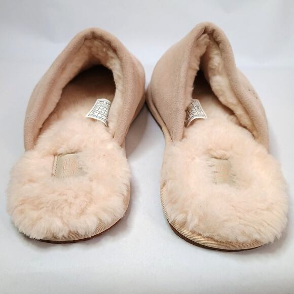 UGGplush Scuff Slippers Women’s Size 11 Pink Suede Slip-On - Picture 3 of 10